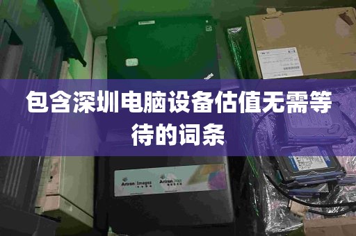 包含深圳电脑设备估值无需等待的词条
