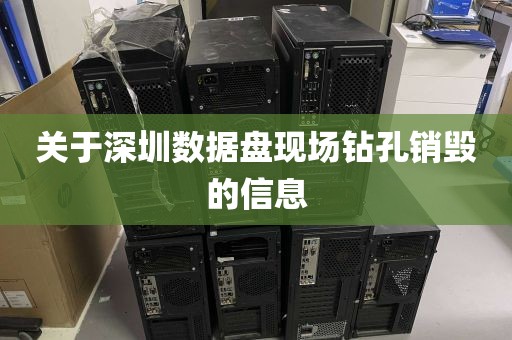 关于深圳数据盘现场钻孔销毁的信息