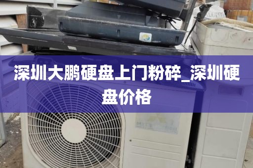 深圳大鹏硬盘上门粉碎_深圳硬盘价格