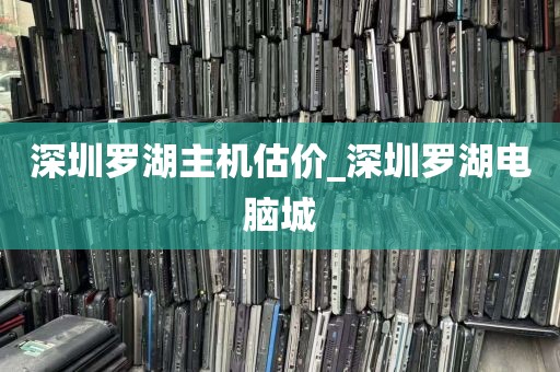 深圳罗湖主机估价_深圳罗湖电脑城