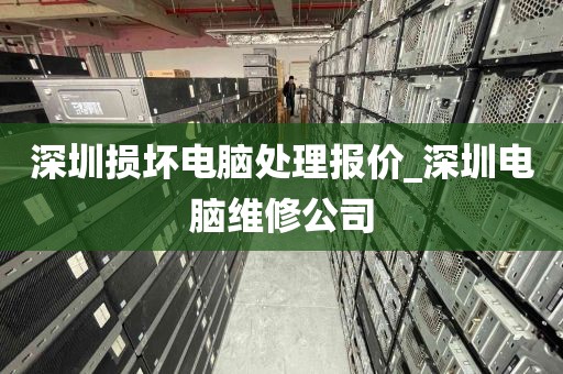 深圳损坏电脑处理报价_深圳电脑维修公司