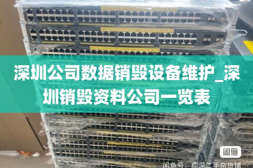 深圳公司数据销毁设备维护_深圳销毁资料公司一览表