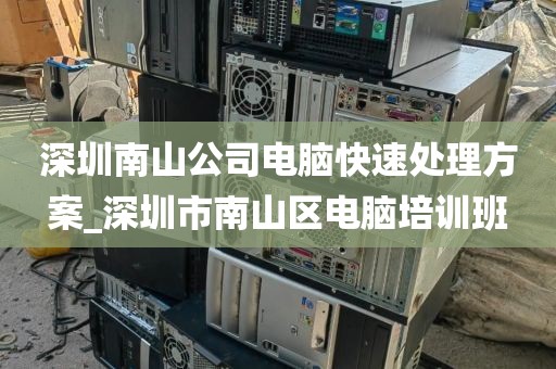 深圳南山公司电脑快速处理方案_深圳市南山区电脑培训班