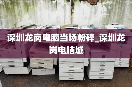 深圳龙岗电脑当场粉碎_深圳龙岗电脑城