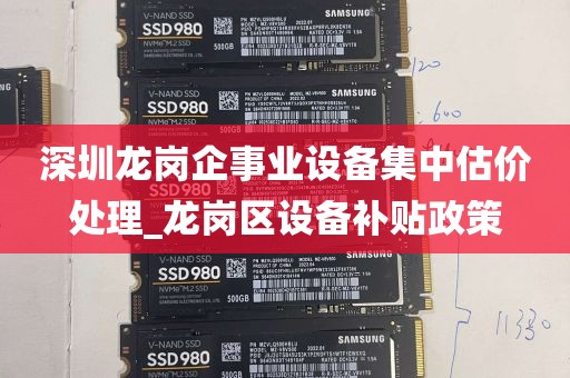 深圳龙岗企事业设备集中估价处理_龙岗区设备补贴政策