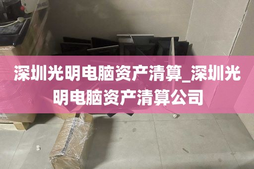 深圳光明电脑资产清算_深圳光明电脑资产清算公司