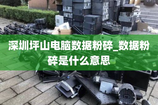 深圳坪山电脑数据粉碎_数据粉碎是什么意思