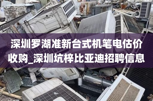 深圳罗湖准新台式机笔电估价收购_深圳坑梓比亚迪招聘信息