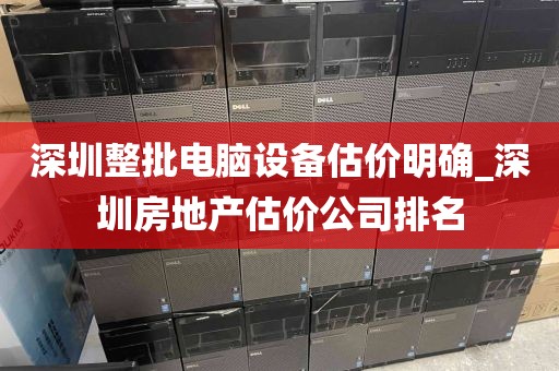 深圳整批电脑设备估价明确_深圳房地产估价公司排名
