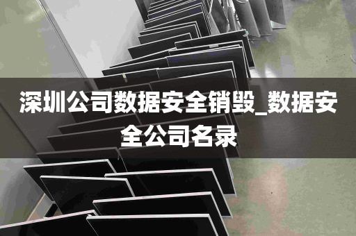 深圳公司数据安全销毁_数据安全公司名录